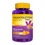 Vigantoletten Max, Вітамін Д3 2000, желейки з лимоном, 60 шт