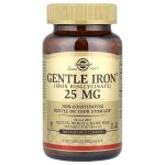 Залізо Gentle Iron® 25 мг — м’яка форма, 180 капсул (Solgar)