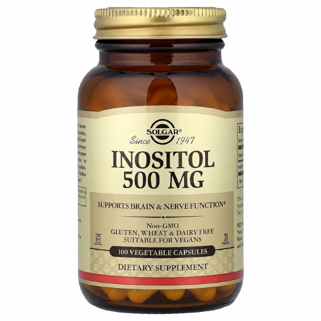 inositol-ok Інозитол 500 мг, 100 капсул (Solgar) - Зображення 1
