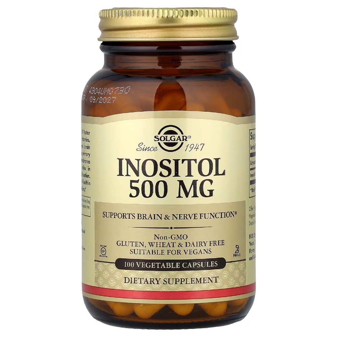inpsitol-500-2 Інозитол 500 мг, 100 капсул (Solgar) - Зображення 1