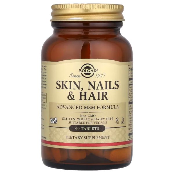 Вітаміни для волосся, шкіри та нігтів Skin, Nails & Hair, 60 таблеток (Solgar)