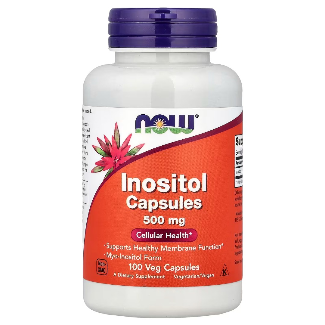 inositol-500-1 Інозитол 500 мг, 100 капсул (NOW Foods) - Зображення 1
