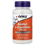 Acetyl-L-Carnitine (Ацетил-L-карнітин) 500 мг, 50 капсул (NOW Foods)