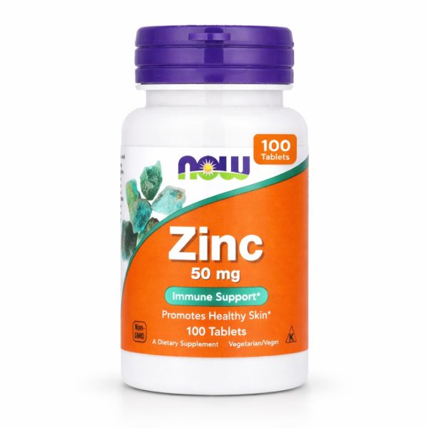 Цинк 50 мг, 100 таблеток (NOW Foods)