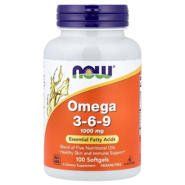 Омега 3-6-9 (Omega 3-6-9), 100 капсул (NOW Foods)