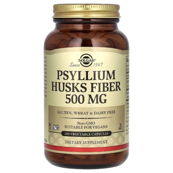 Псиліум (Psyllium Husk) 500 мг, 100 капсул (Solgar)