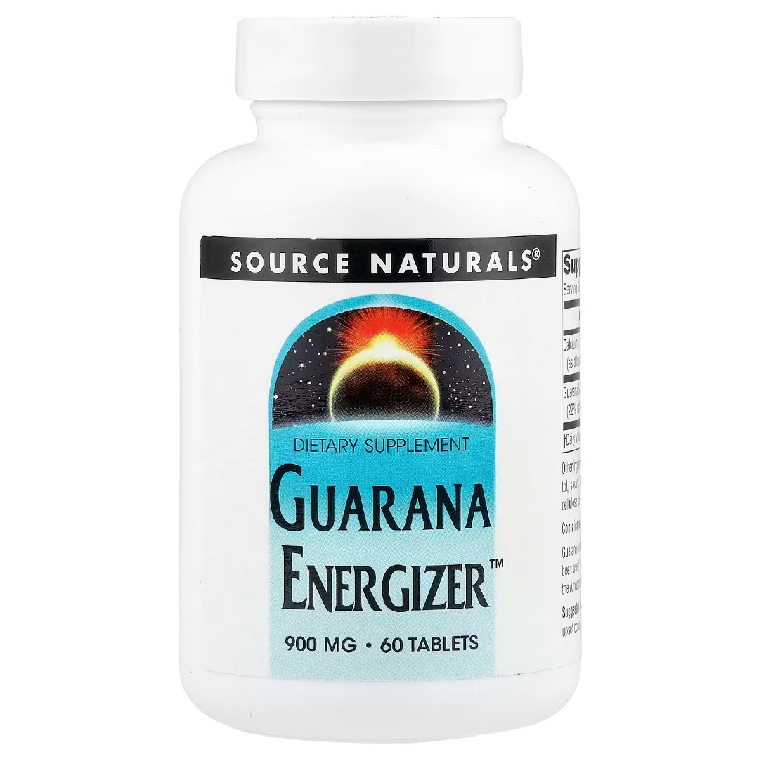 guarana-1 Гуарана Енерджайзер (Guarana Energizer™), 60 таблеток (Source Naturals) - Зображення 1