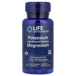Калій і Магній з Пролонгованим Вивільненням (Potassium with Extend-Release Magnesium), 60 капсул (Life Extension)