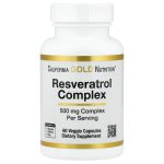 Комплекс Ресвератролу 500 мг (Resveratrol Complex), 60 капсул (California Gold Nutrition)