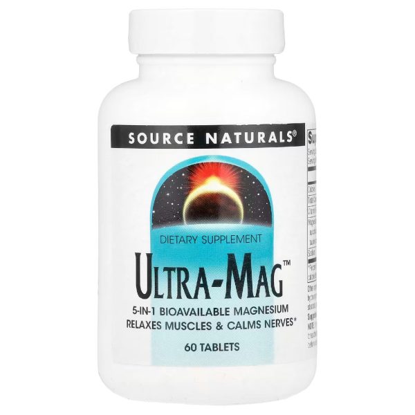 Комплекс Магнію 5-в-1 Ультра-Маг (Ultra-Mag™), 60 таблеток (Source Naturals)