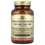Солгар Холін та Інозитол 500 мг / 500 мг (Choline/Inositol), 100 капсул (Solgar)