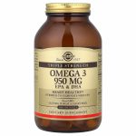Солгар Омега 3 Потрійна Концентрація 950 мг (Triple Strength Omega-3), 100 м’яких капсул (Solgar)