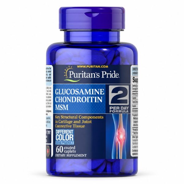 Глюкозамін Хондроїтин MSM (Glucosamine Chondroitin & MSM), 60 таблеток (Puritan's Pride)