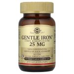 Залізо Солгар 25 мг — м’яка хелатна форма (Gentle Iron®), 90 капсул (Solgar)